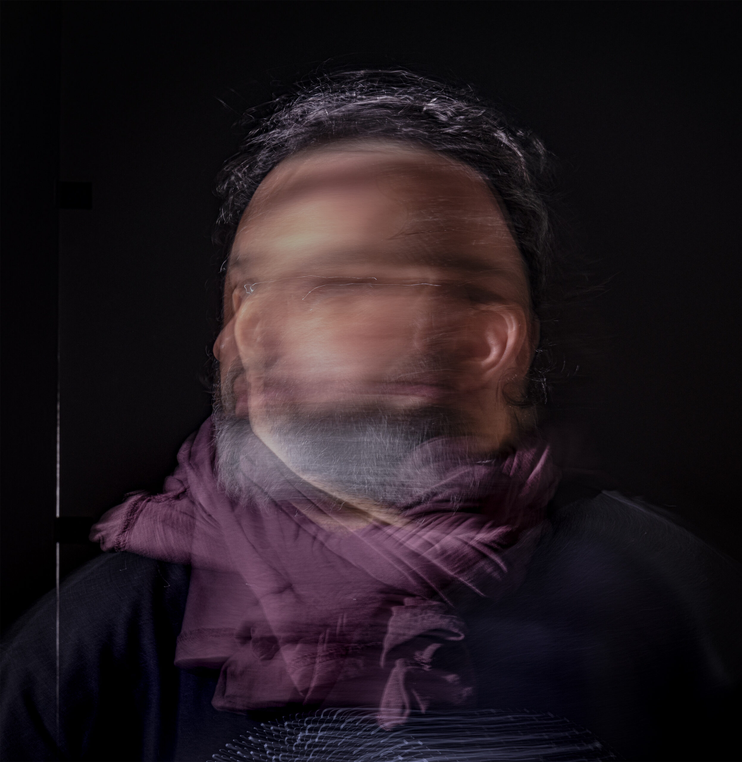 Studio self-portrait